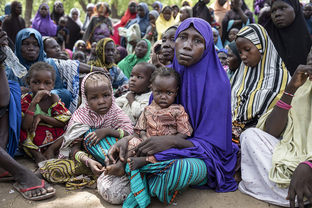 Distribution de vivres par le PAM au Nigeria