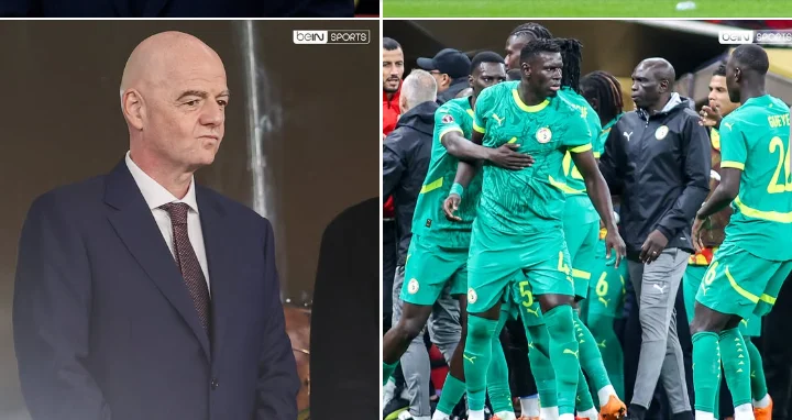 Gianni Infantino lors d'un discours sur le règlement disciplinaire pour le Mondial 2026