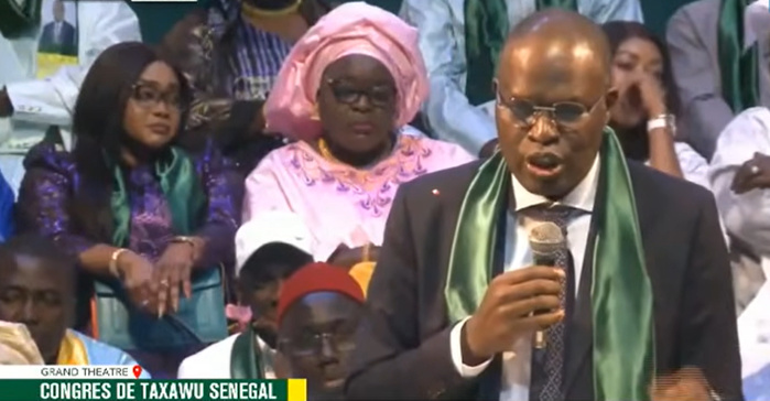 Khalifa Sall lors du congrès de Taxawu Sénégal