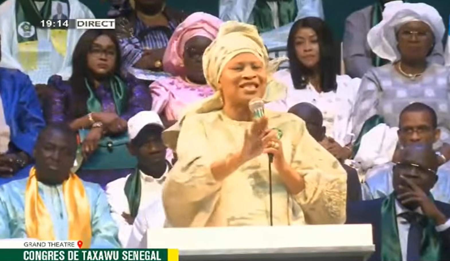 Aïssata Tall Sall lors du congrès de Taxawu Sénégal
