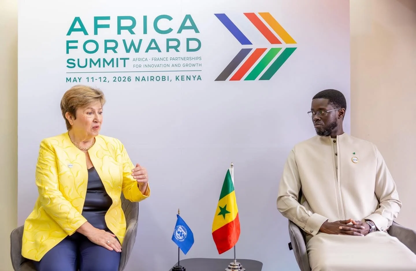 Rencontre entre Kristalina Georgieva et Bassirou Diomaye FaYe