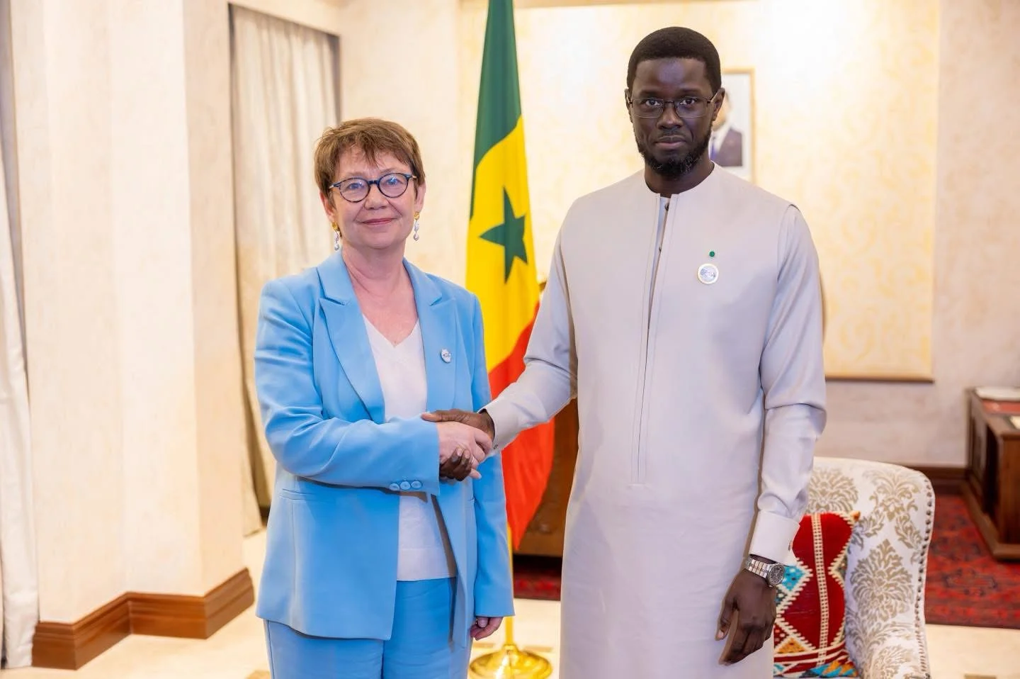 Rencontre entre Bassirou Diomaye Faye et une délégation de la BERD