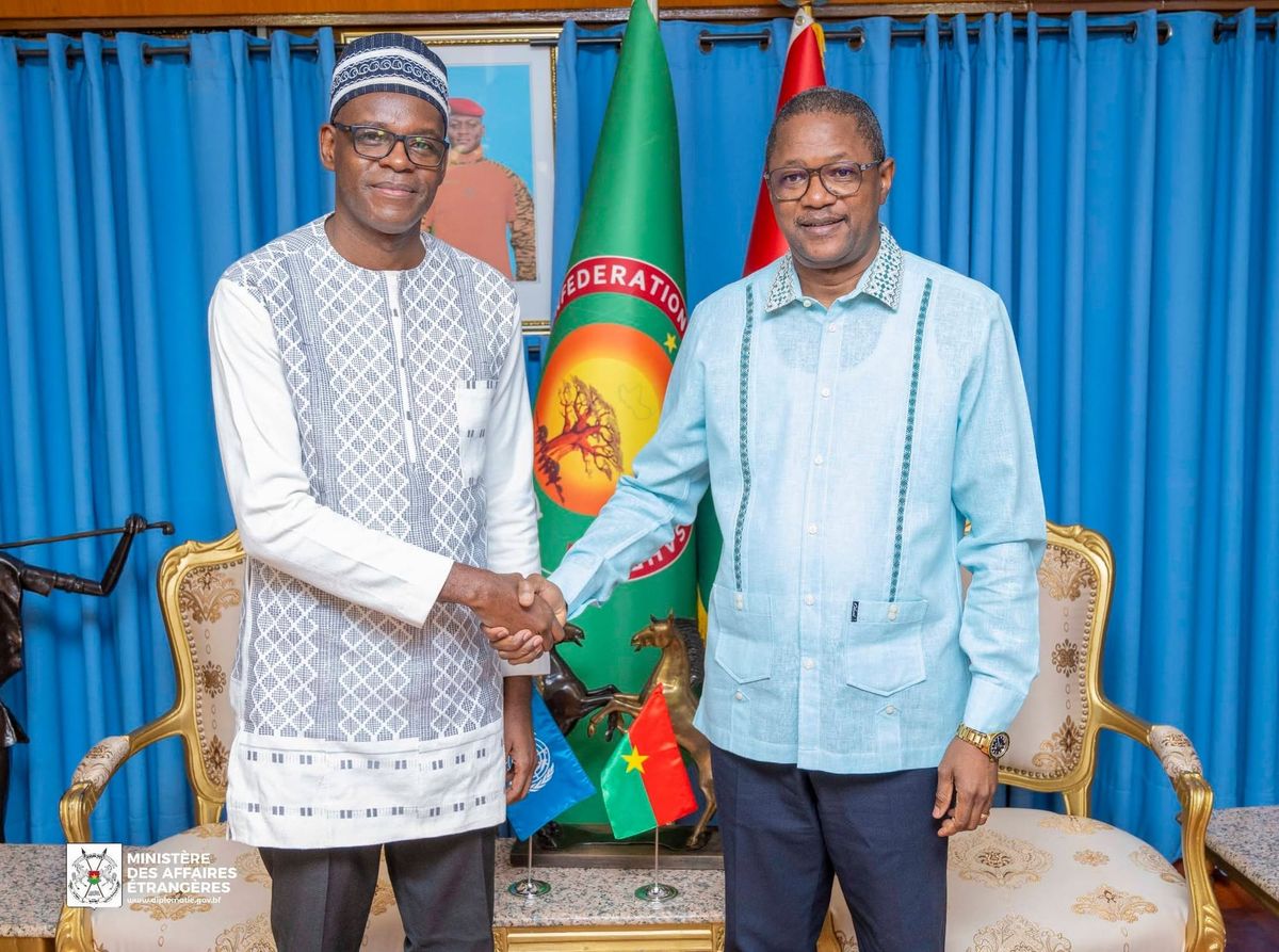 Rencontre entre le ministre des Affaires étrangères du Burkina Faso et le chef du Bureau de l'ONUDC