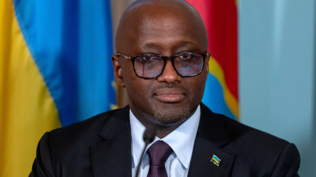 Le ministre des Affaires étrangères du Rwanda, Olivier Nduhungirehe, lors de la cérémonie de signature d'un accord de paix entre le Rwanda et la République démocratique du Congo au Département d'État, à Washington [image d'illustration].