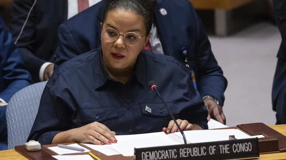 Représentants de la RDC lors d'une intervention à l'ONU