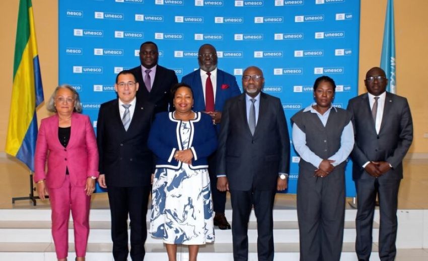 Des officiels gabonais lors du lancement de la feuille de route éducative 2026-2030