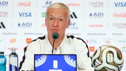 Didier Deschamps en conférence de presse avant la petite finale de Coupe du monde France-Angleterre