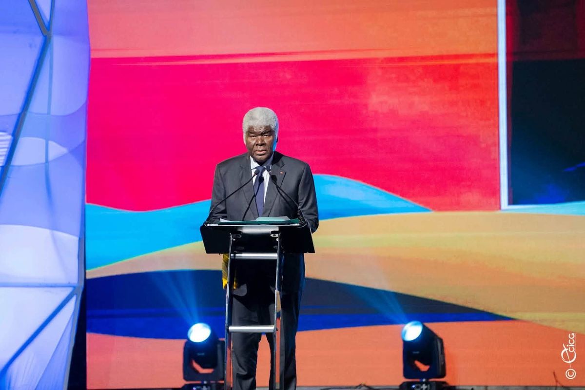 Premier ministre ivoirien s'adressant aux investisseurs lors du PND 2026-2030 à Abidjan