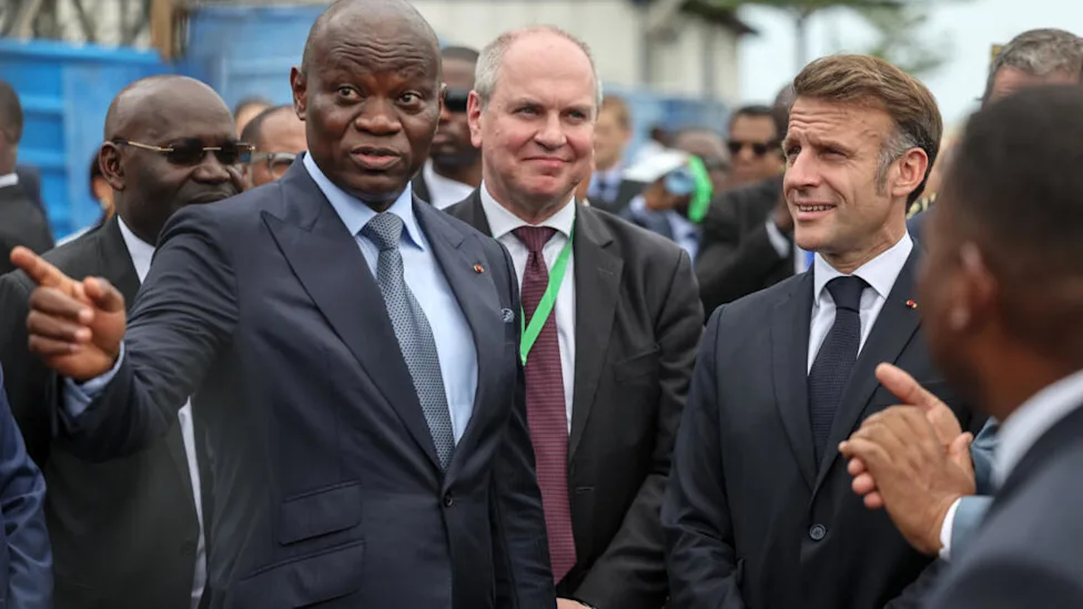 président gabonais Brice Oligui Nguema lors d'une visite officielle en France