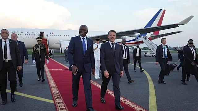 Le président gabonais Brice Oligui Nguema lors d'une cérémonie officielle