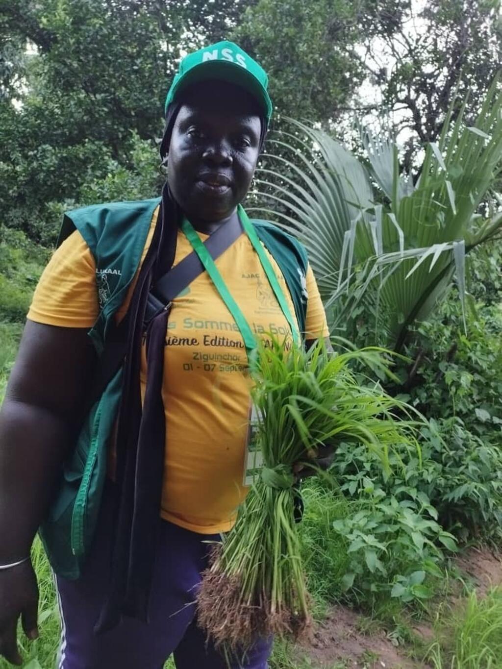 Mariama Sonko dans sa ferme de Niaguis, en Casamance