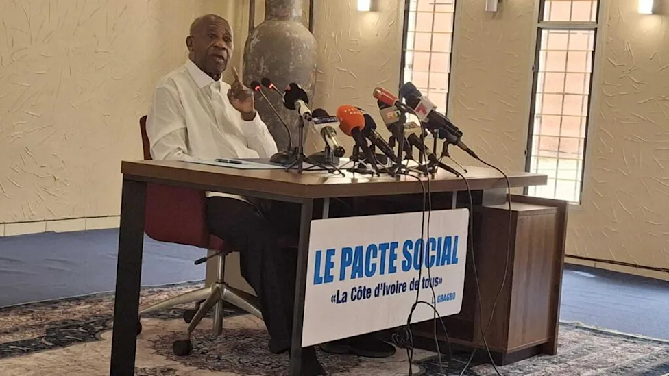 Portrait officiel de Laurent Gbagbo lors de la nomination des responsables du PPA-CI