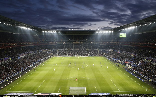 Match de football au Groupama Stadium de Lyon