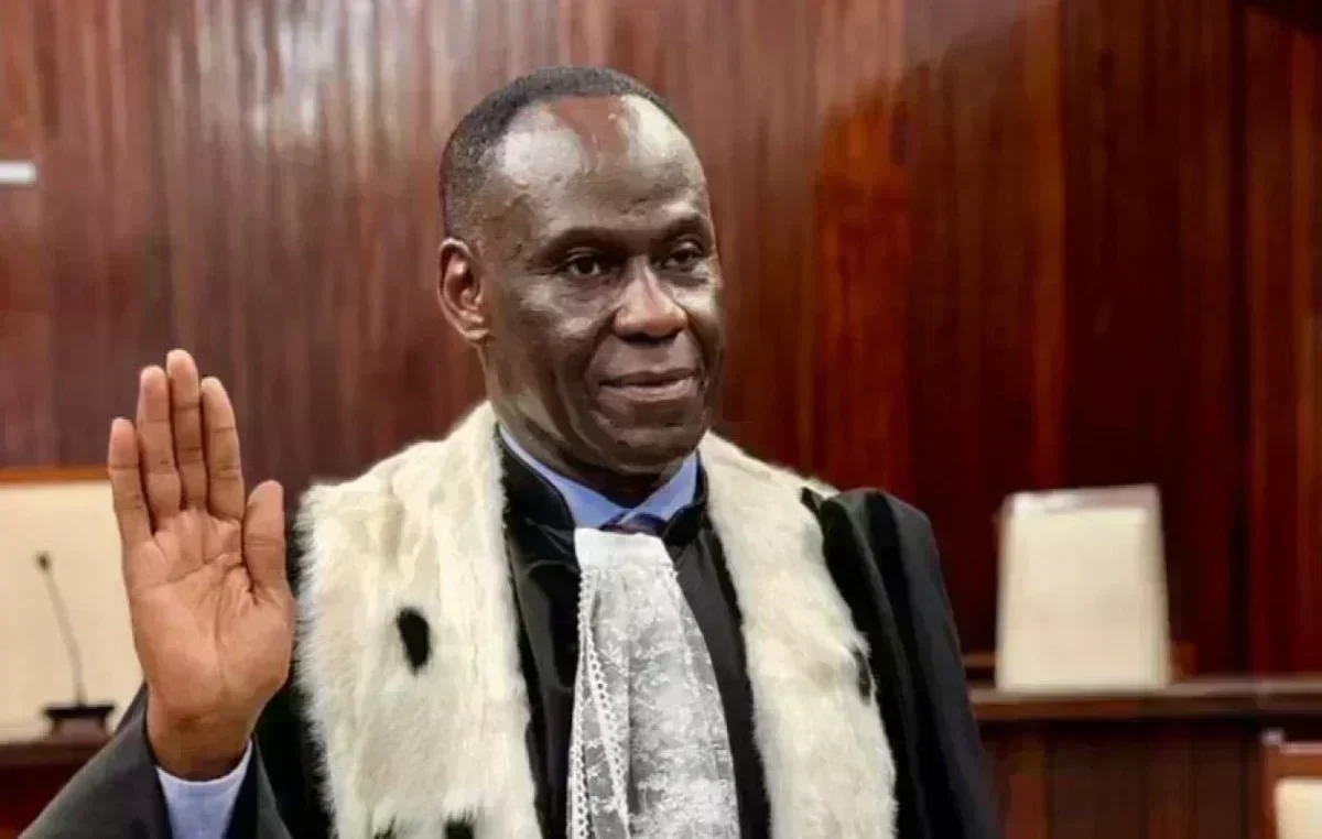 Ousmane Diagne lors de son installation à la présidence du Conseil constitutionnel