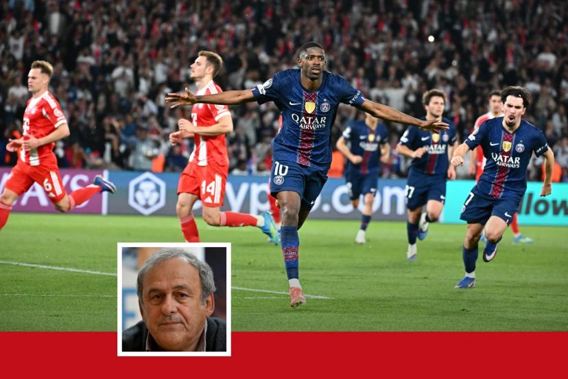 Portrait de Michel Platini, ancien footballeur français